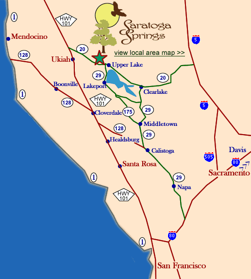 map of retreat center in northern california
